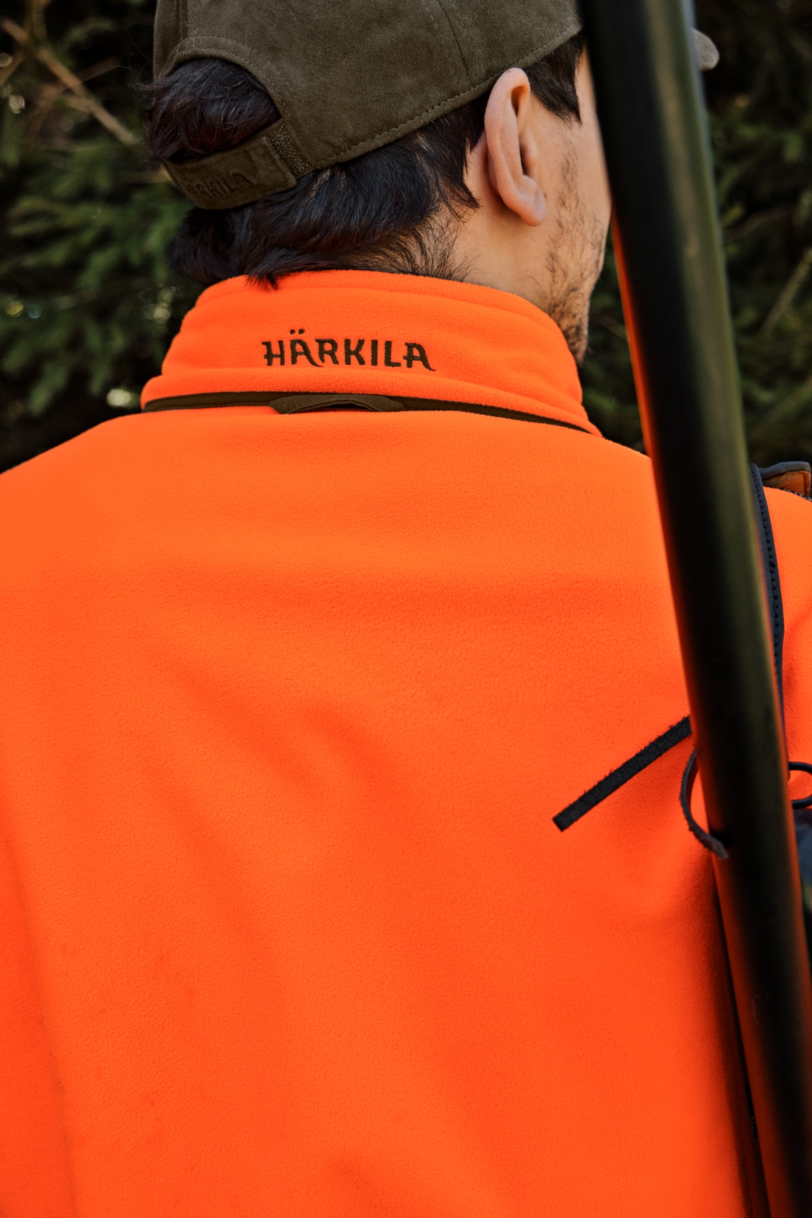 Härkila Kamko Blaze Rev. Fleecejakke Orange Blaze/Willow Green