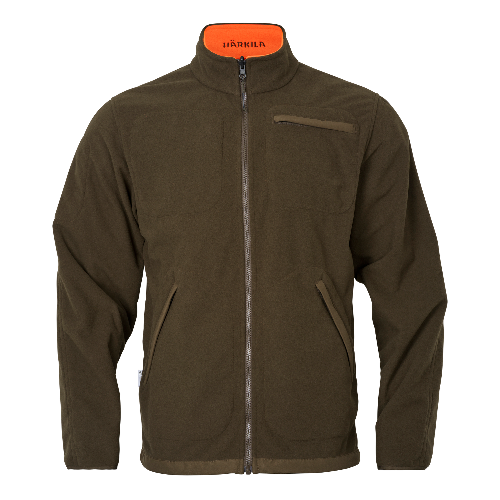 Härkila Kamko Blaze Rev. Fleecejakke Orange Blaze/Willow Green
