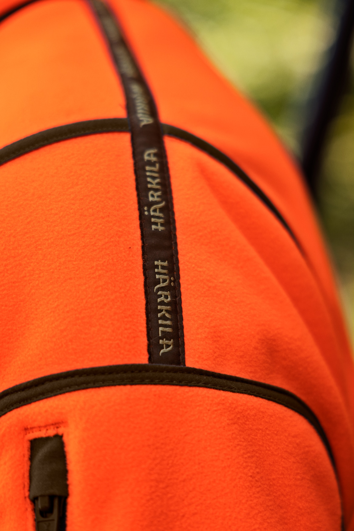 Härkila Kamko Blaze Rev. Fleecejakke Orange Blaze/Willow Green