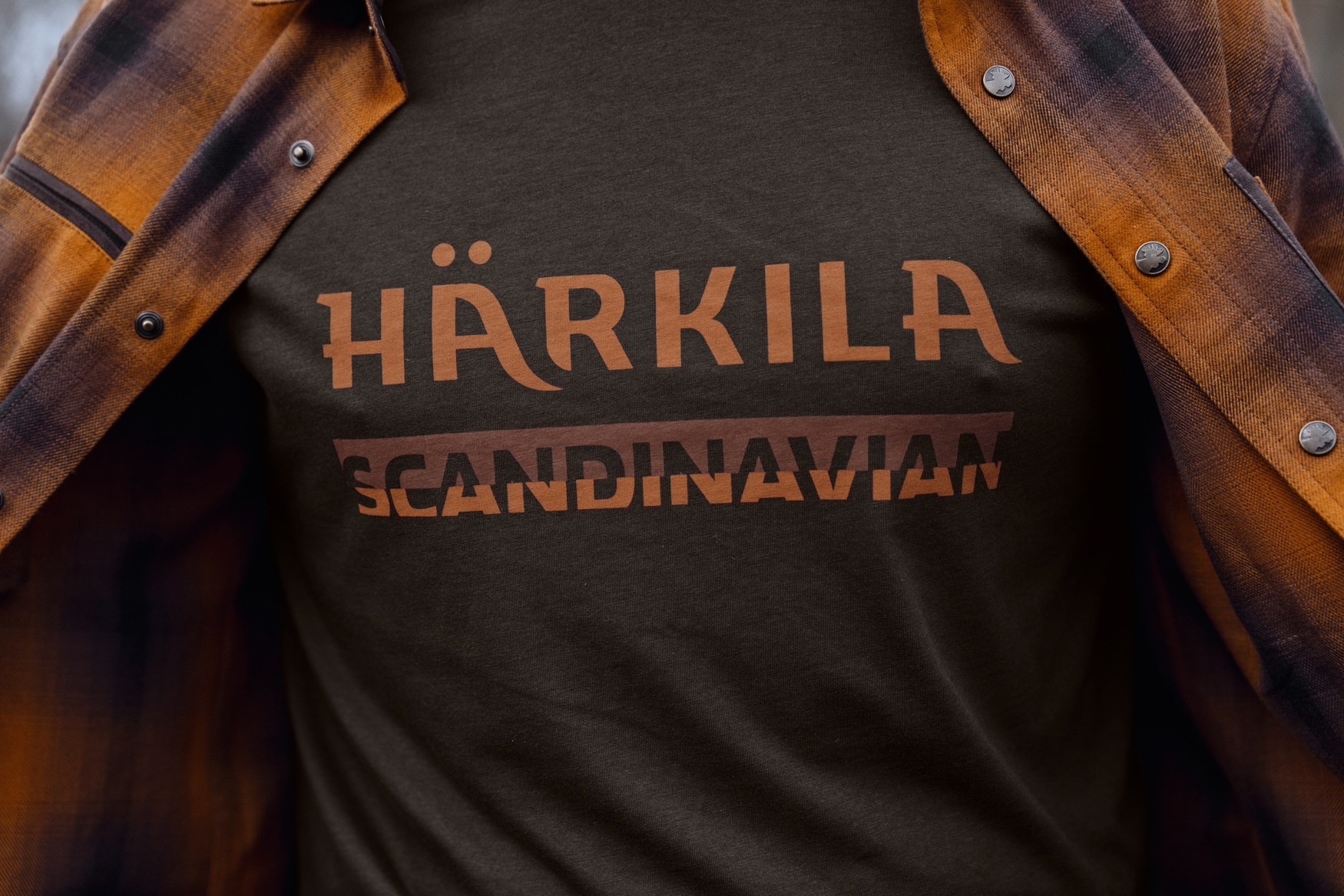 Härkila Scandinavian kortermet T-shirt Shadow Brown