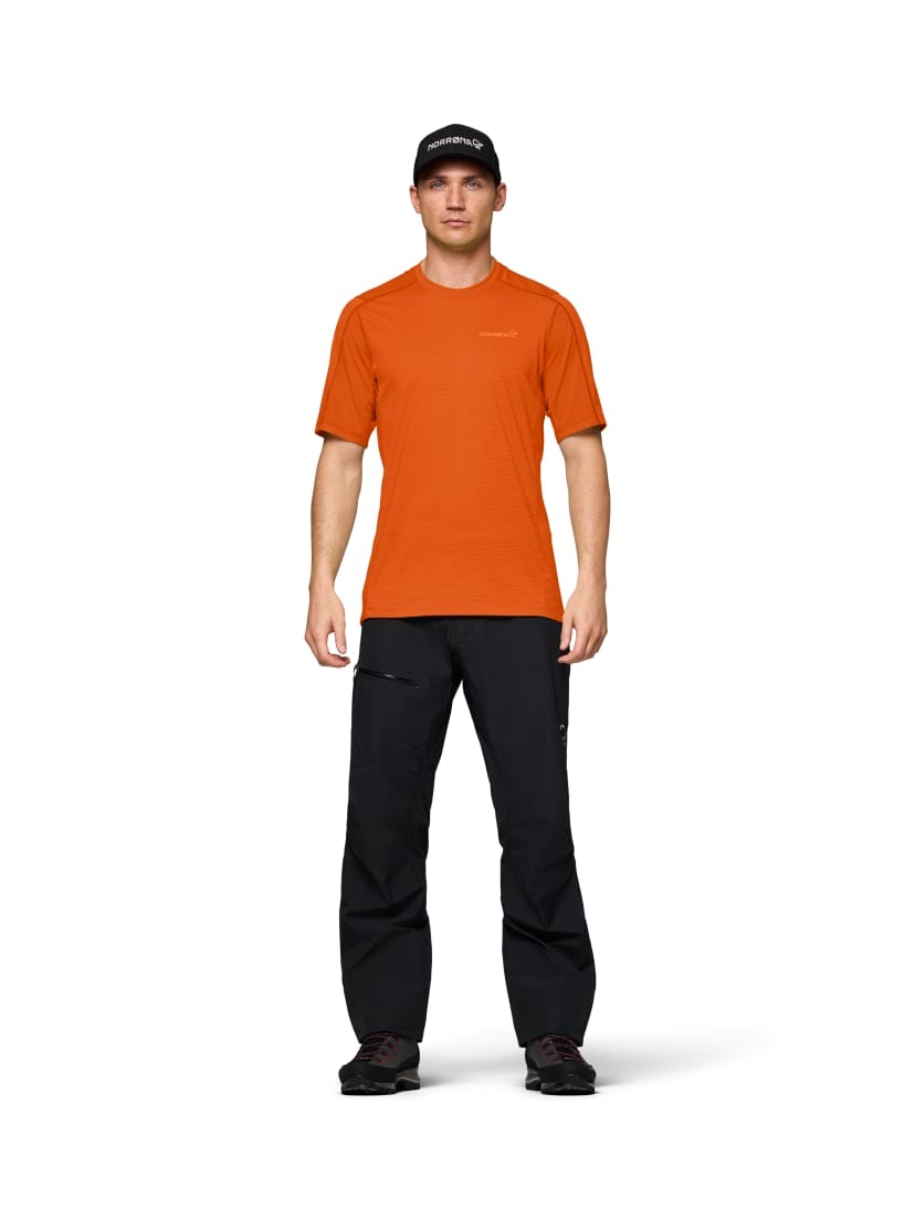 Norrøna Falketind Equaliser Ull T-Shirt (M) Gold Flame