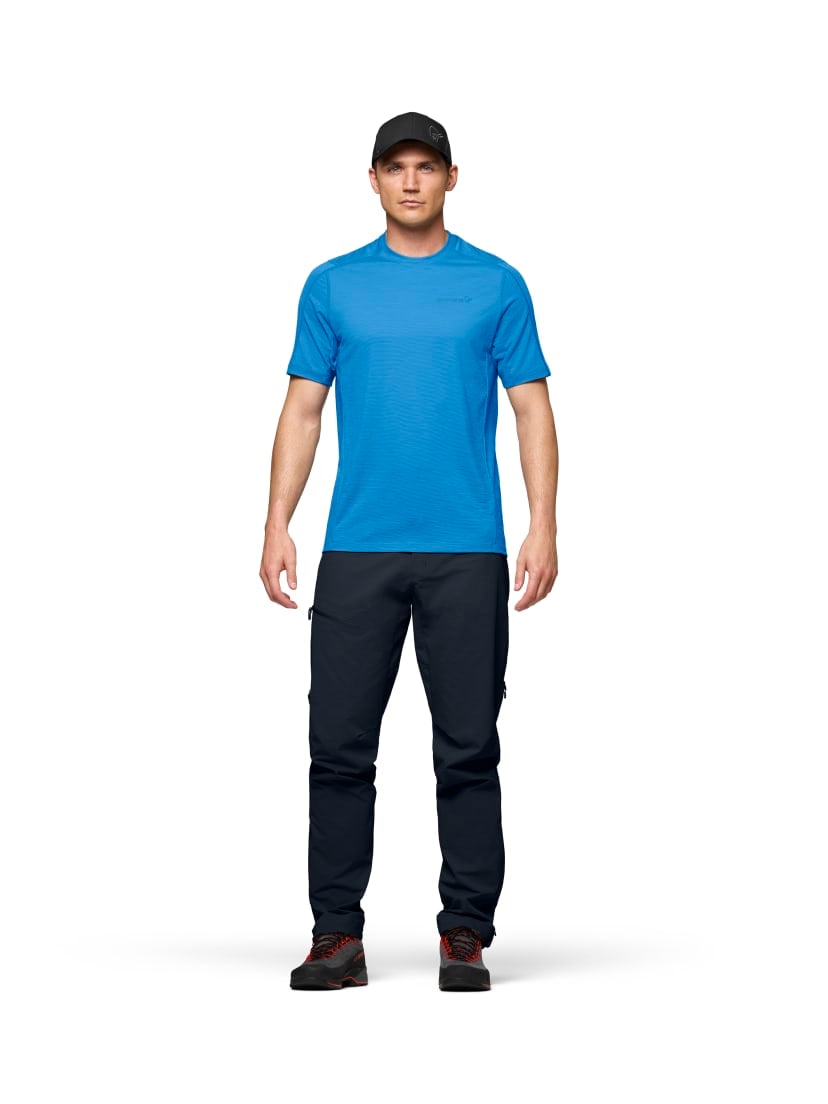 Norrøna Falketind Equaliser Ull T-Shirt (M) Brilliant Blue
