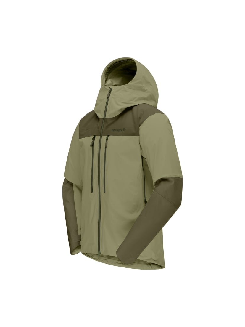 Norrøna trollveggen Gore-Tex Pro light Jacket (M) Deep Lichen Green/Olive Night