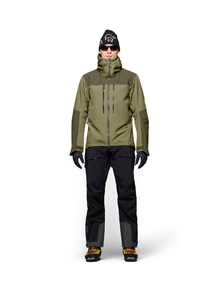 Norrøna trollveggen Gore-Tex Pro light Jacket (M) Deep Lichen Green/Olive Night