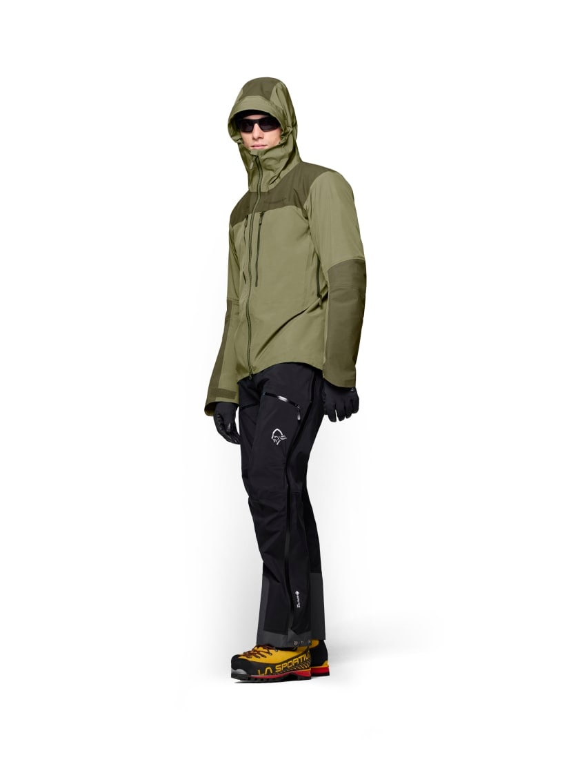 Norrøna trollveggen Gore-Tex Pro light Jacket (M) Deep Lichen Green/Olive Night