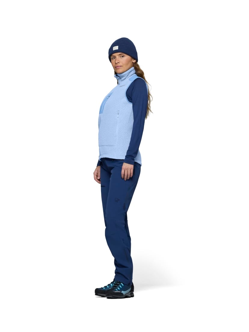 Norrøna Trollveggen Warm3 Vest (W) Cashmere Blue/Allure