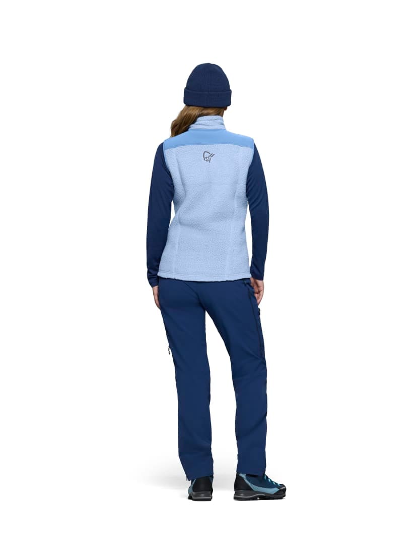 Norrøna Trollveggen Warm3 Vest (W) Cashmere Blue/Allure