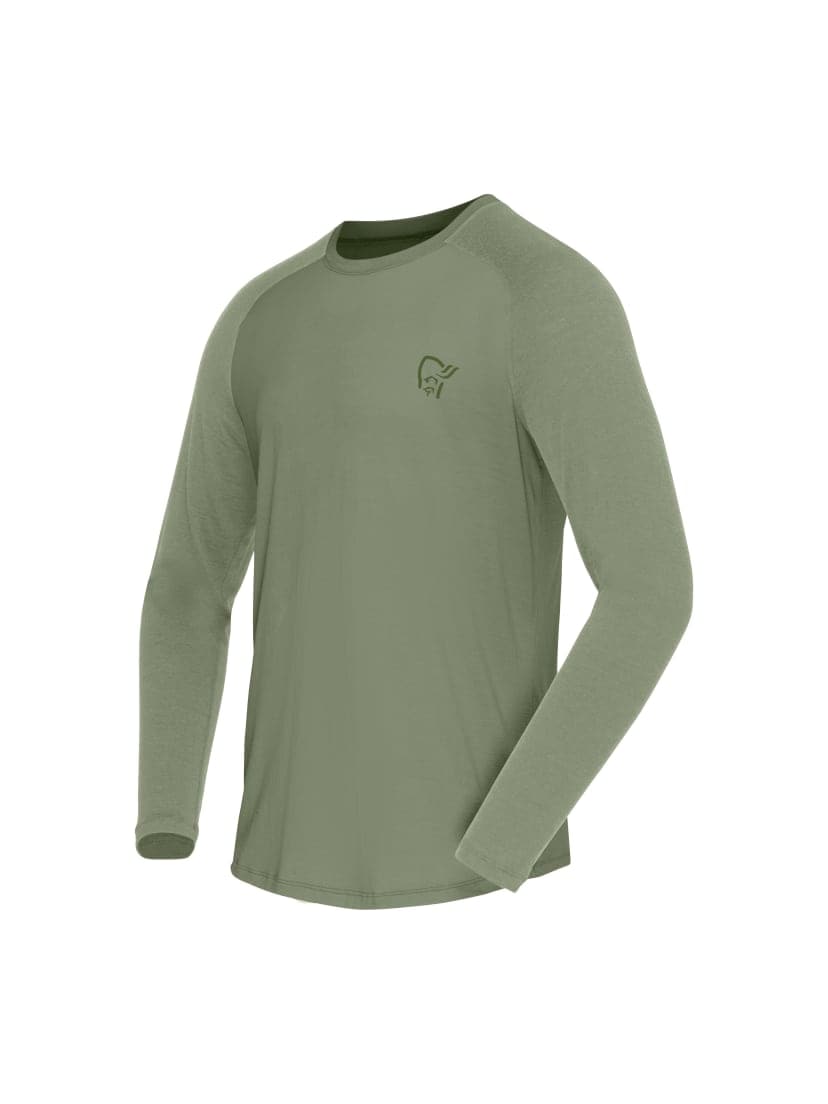 Norrøna Femund pureUll Long sleeve (M) Lichen Green