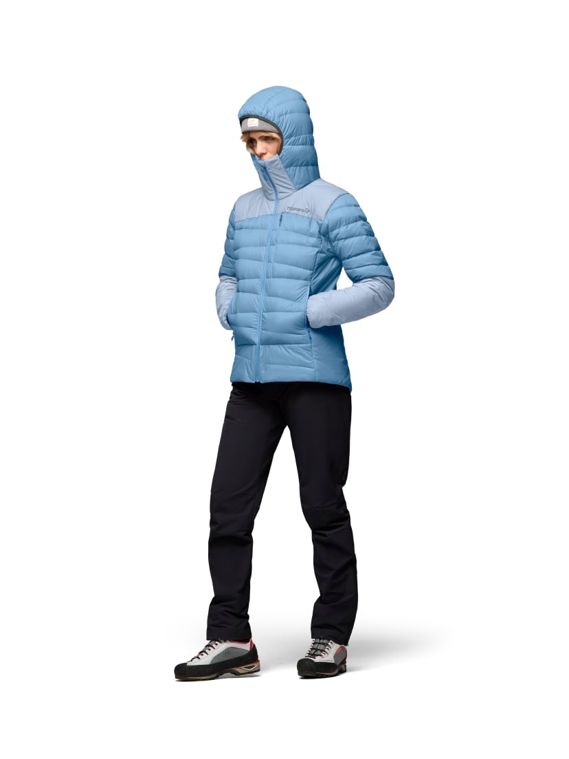 Norrøna Falketind down750 Hood (W) Allure/Cashmere Blue