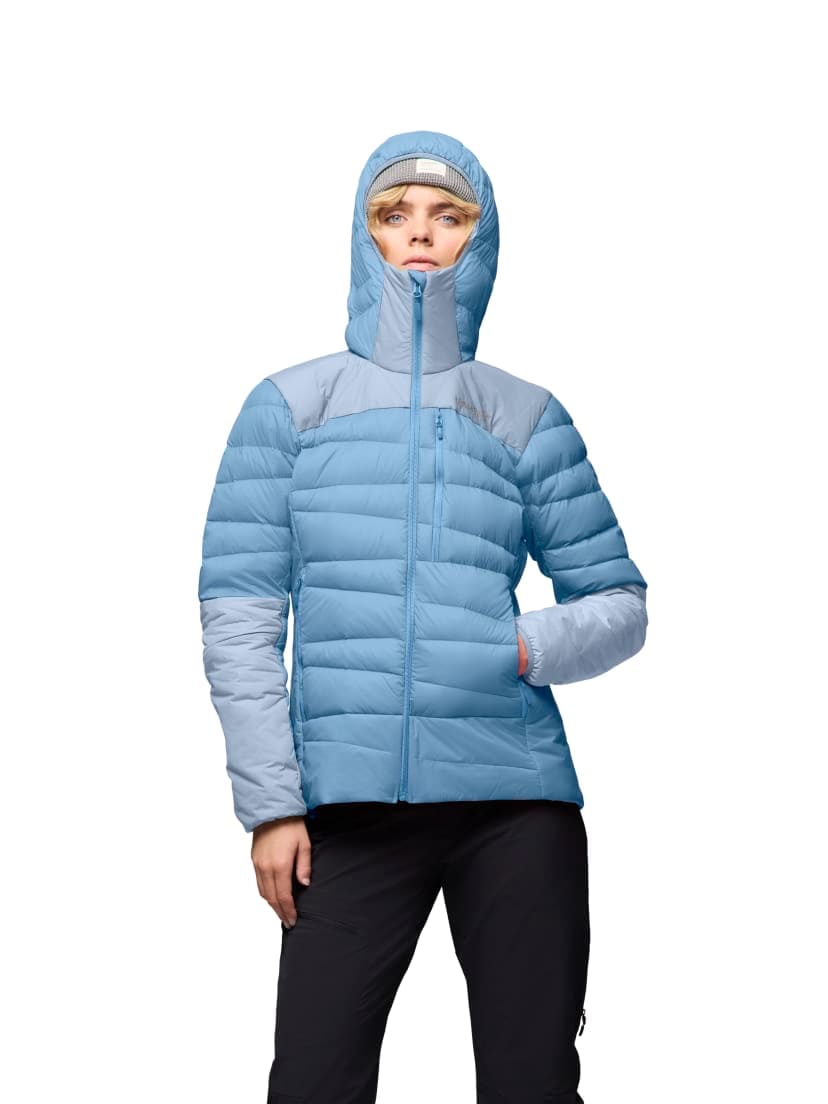 Norrøna Falketind down750 Hood (W) Allure/Cashmere Blue