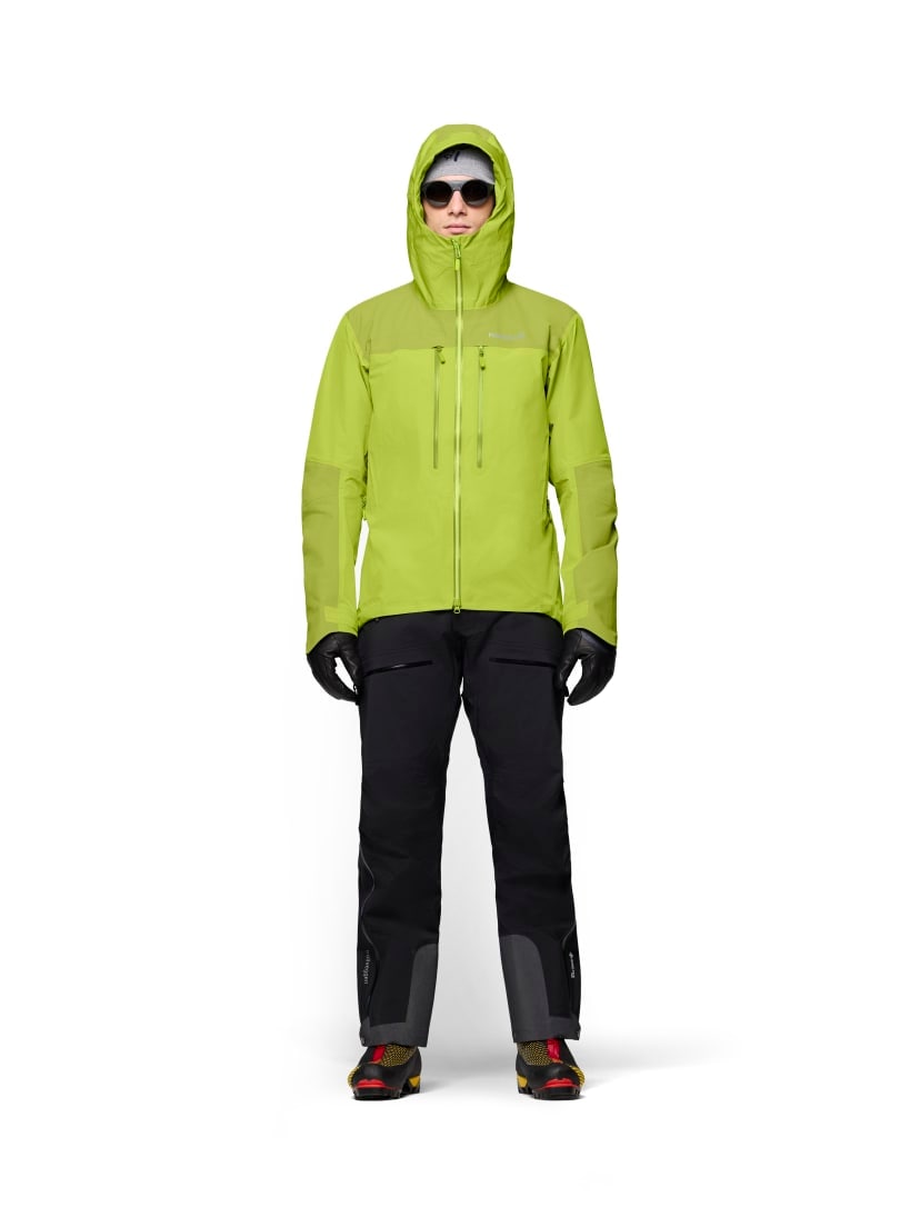 Norrøna trollveggen Gore-Tex Pro light Jacket (M) Tender Shoots/Dark Citron