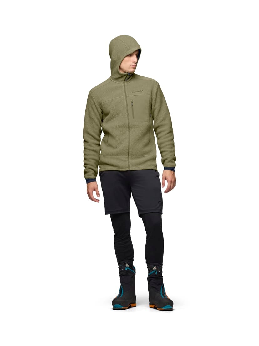 Norrøna Trollveggen Warm3 Hood (M) Deep Lichen Green