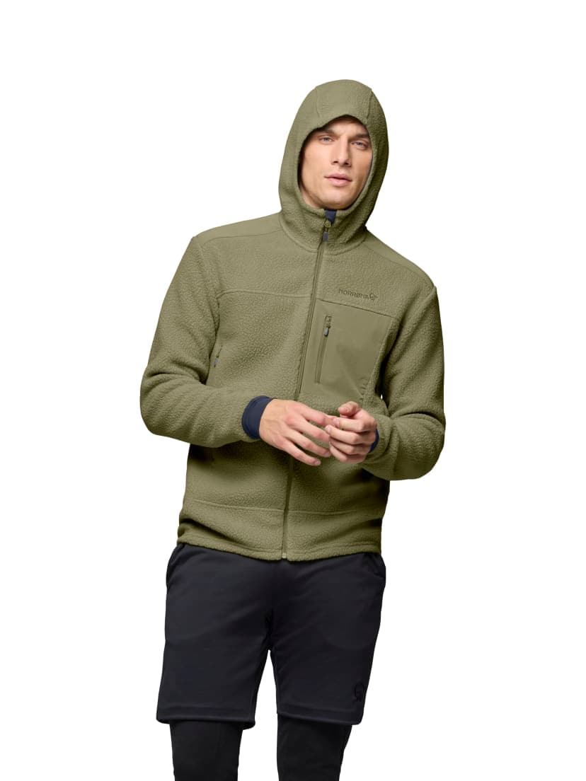 Norrøna Trollveggen Warm3 Hood (M) Deep Lichen Green