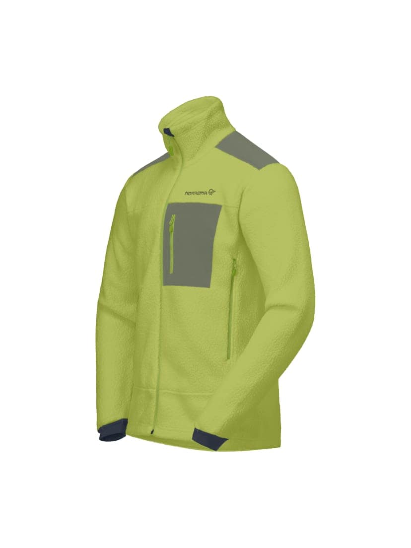 Norrøna Trollveggen Warm3 Jacket (M) Dark Citron/Deep Lichen Green