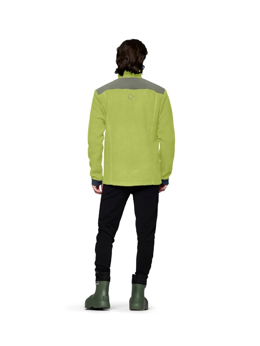 Norrøna Trollveggen Warm3 Jacket (M) Dark Citron/Deep Lichen Green