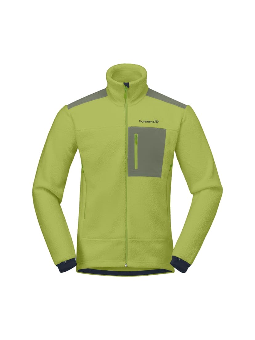 Norrøna Trollveggen Warm3 Jacket (M) Dark Citron/Deep Lichen Green