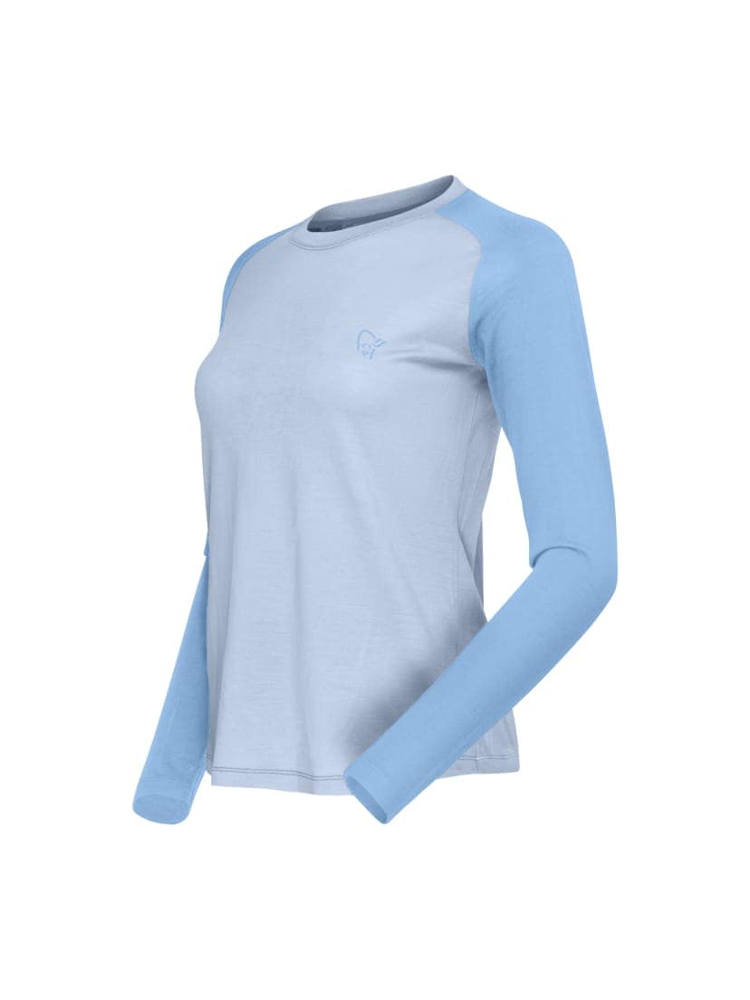 Norrøna Femund pureUll Long sleeve (W) Cashmere Blue/Allure