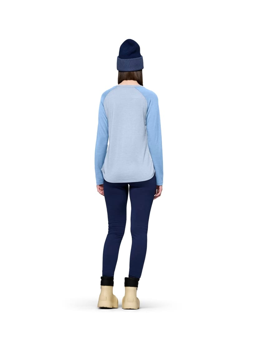 Norrøna Femund pureUll Long sleeve (W) Cashmere Blue/Allure