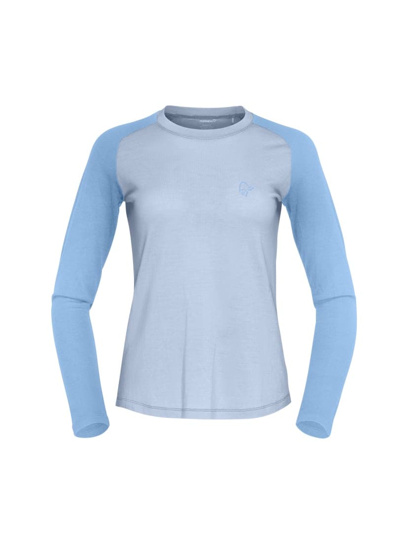 Norrøna Femund pureUll Long sleeve (W) Cashmere Blue/Allure