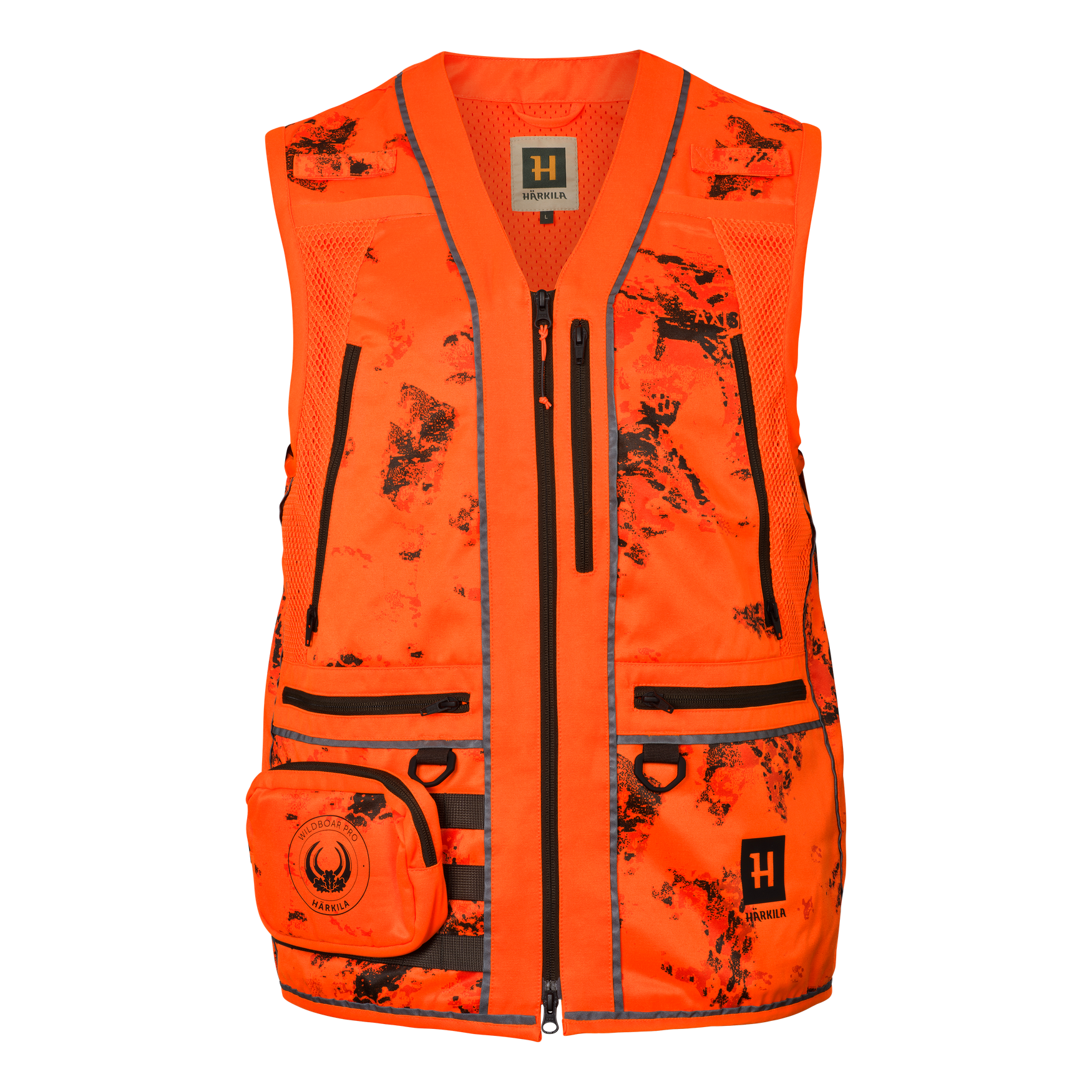 Härkila Wildboar Pro Blaze Camo Vest AXIS MSP Orange