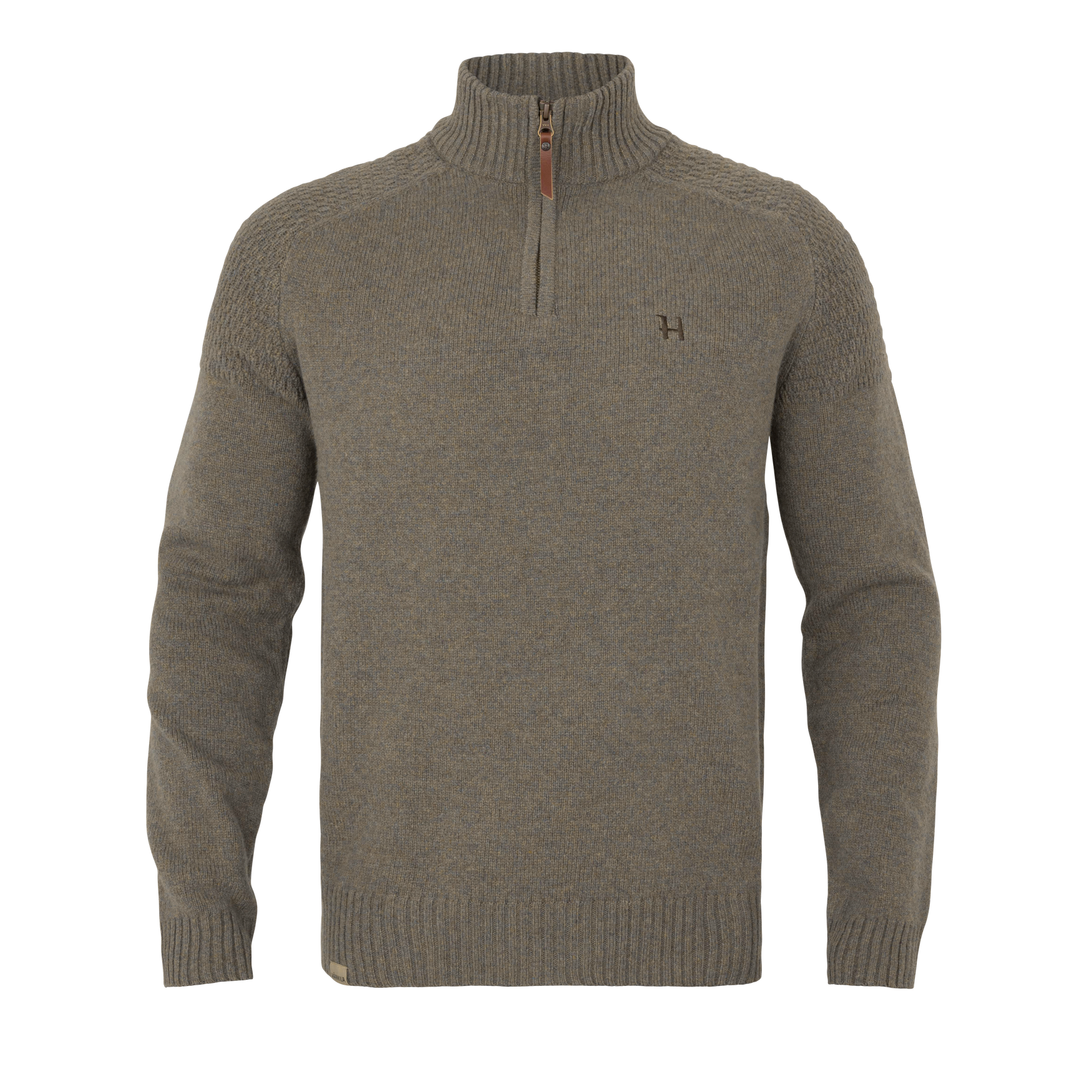Härkila Vincent Merino Half Zip Pullover Dark Sand