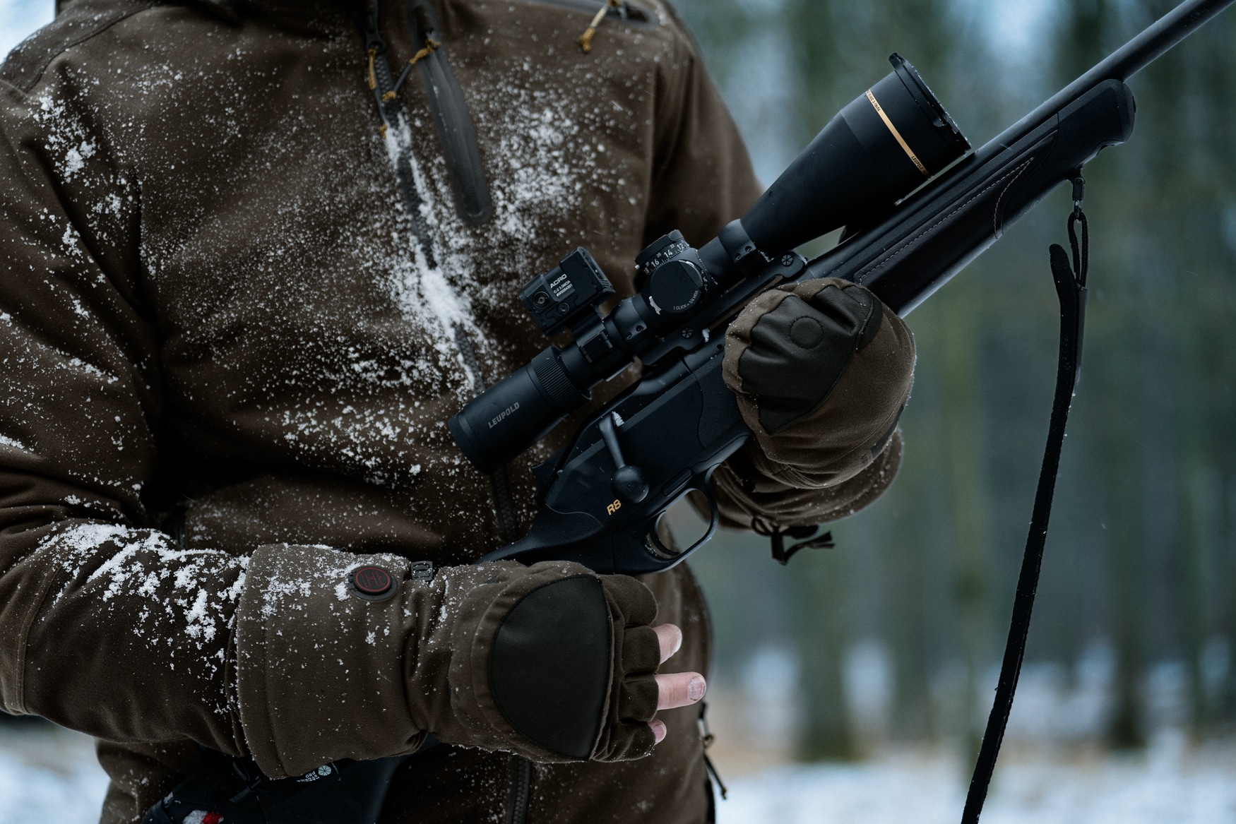 Härkila Heat HSP Votter med foldbar fingerhette Hunting Green