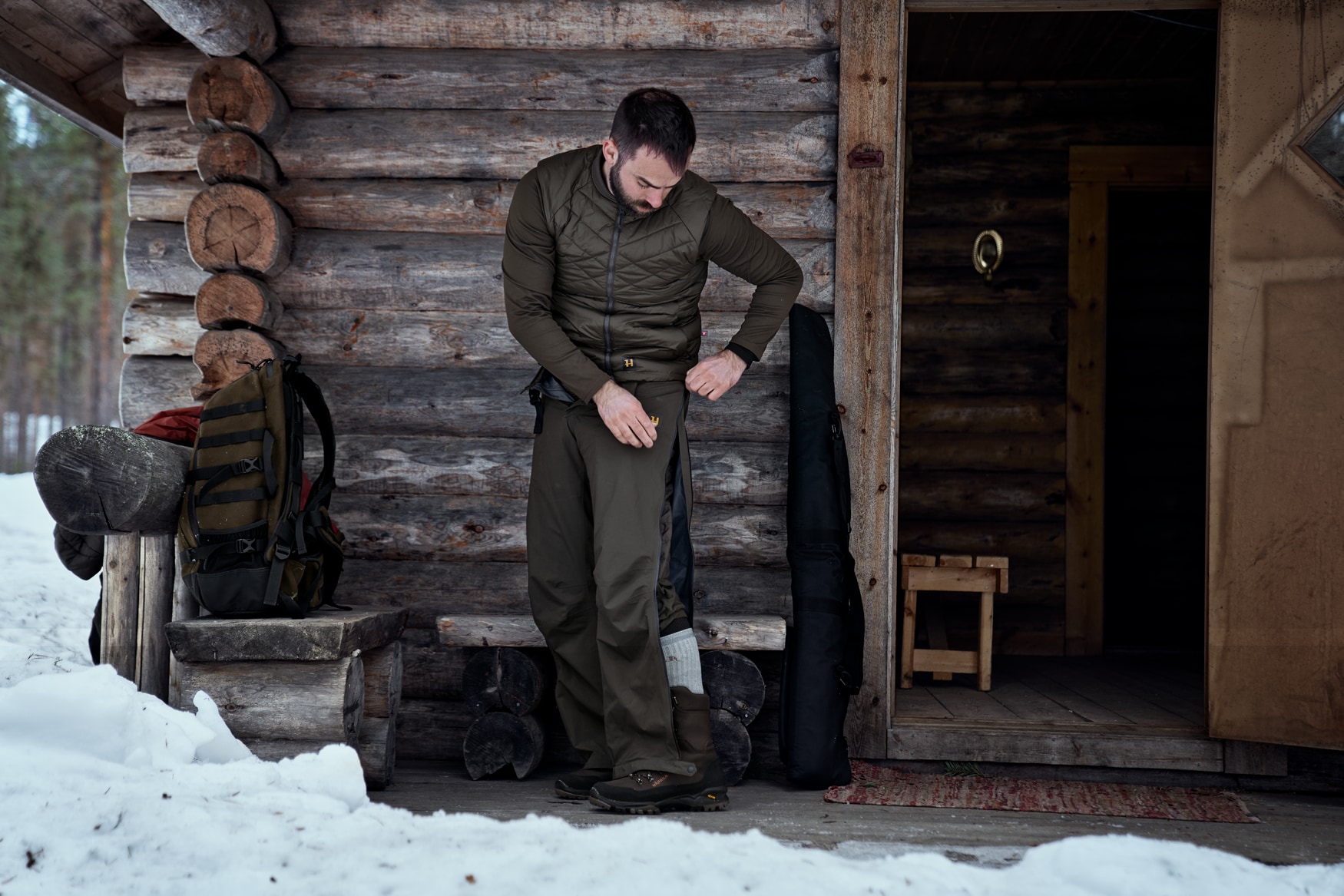 Härkila Logmar Insulated Packable Breeks Willow Green
